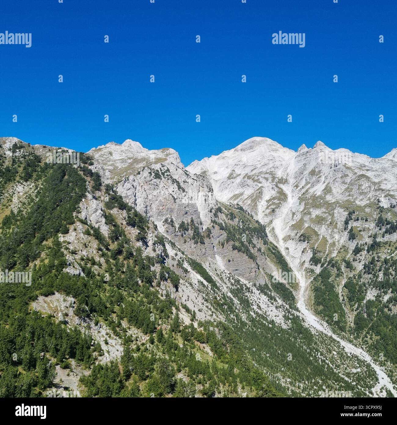 Accursed Mountains Theth Albania - Smartphone Captured Stock Image
