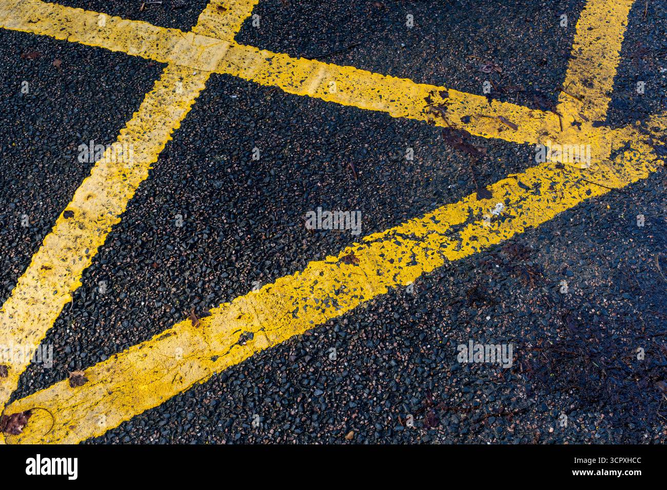 yellow-box-junction-road-markings-at-felixstowe-suffolk-uk-showing