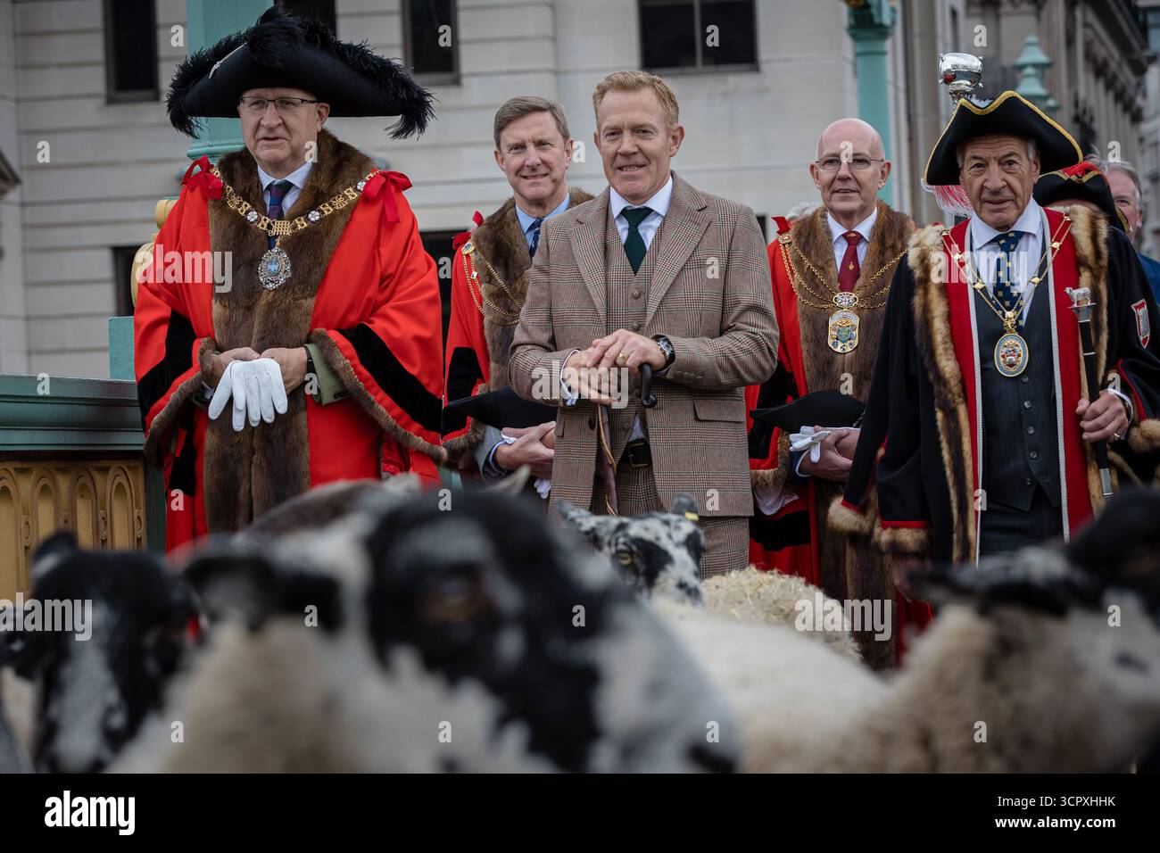 LONDON, UK - 28 Sep 2025: Celebrity farmer Adam Henson, the Lord Mayor ...