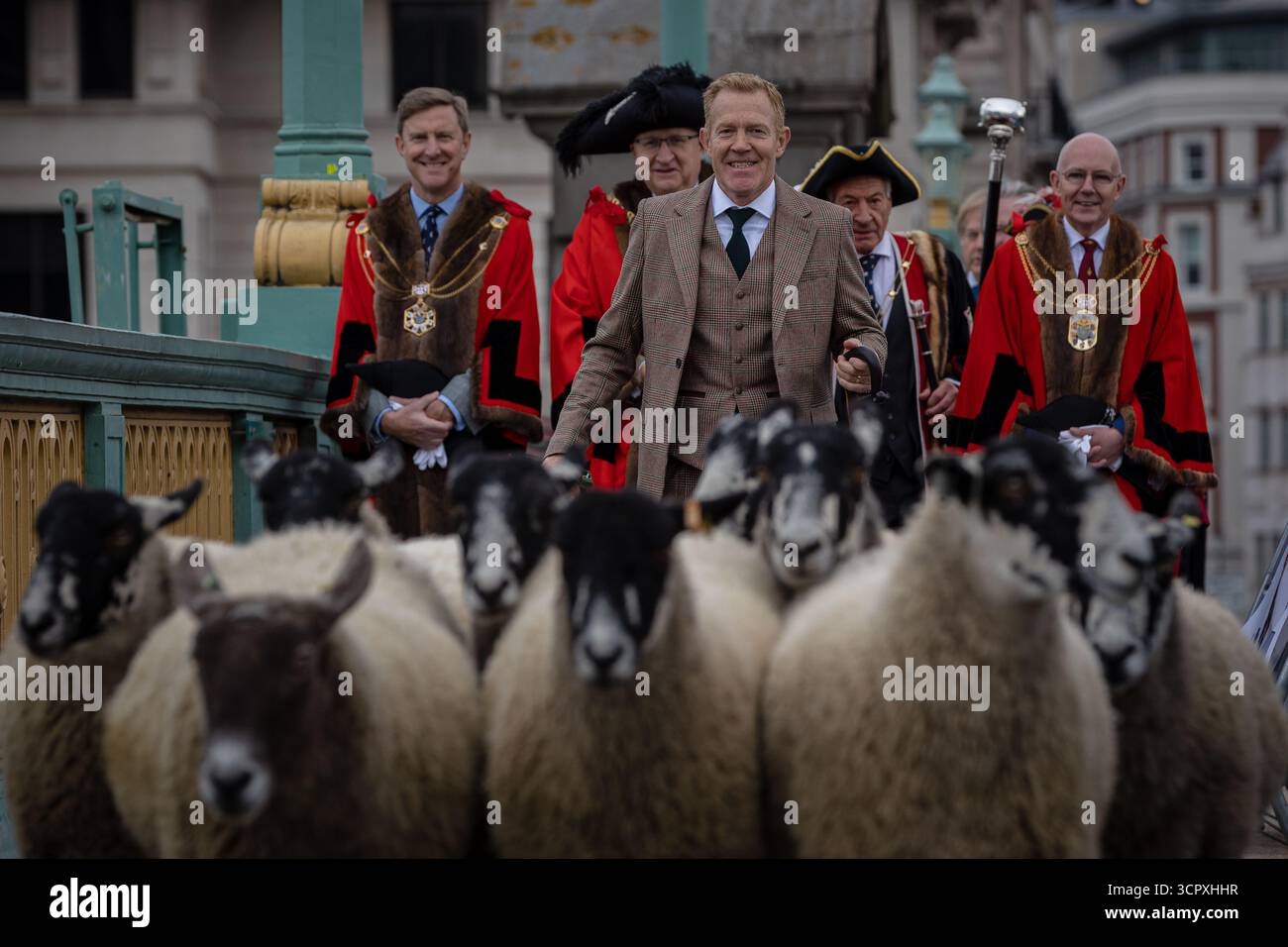 LONDON, UK - 28 Sep 2025: Celebrity farmer Adam Henson, the Lord Mayor ...