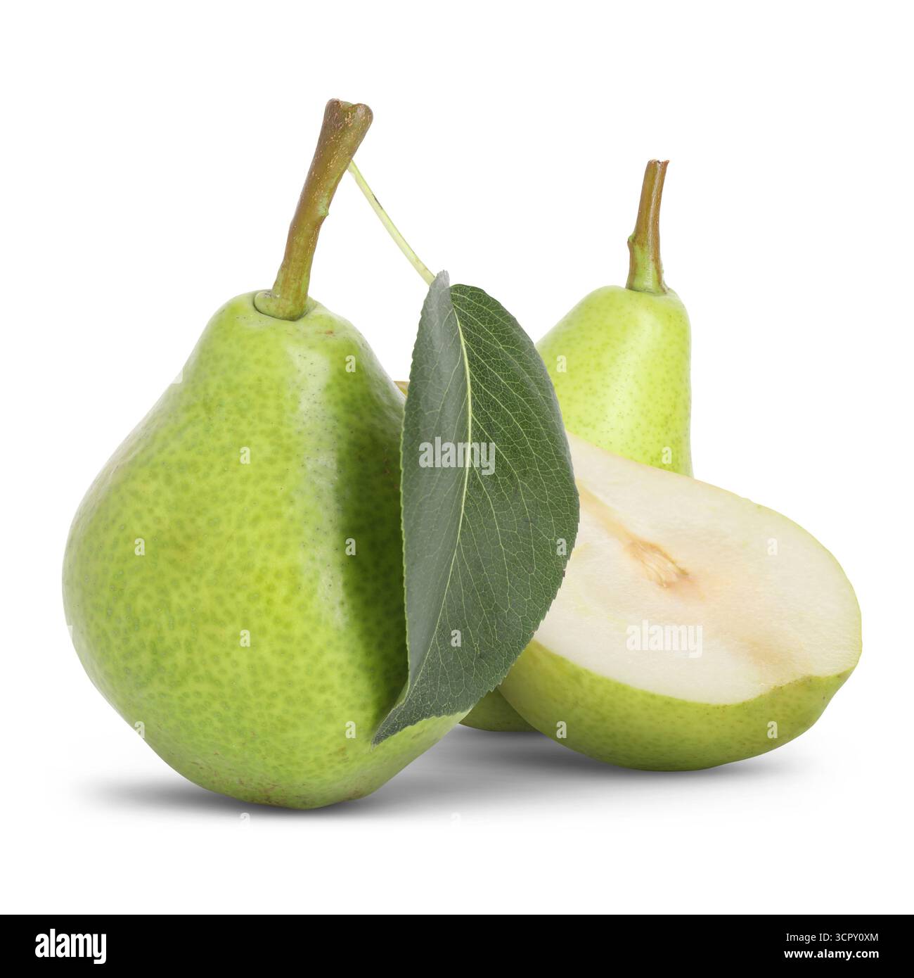 Whole sliced pears Cut Out Stock