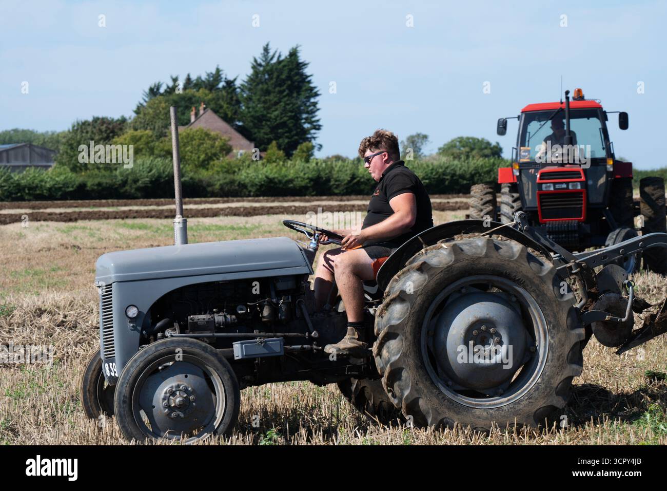 Vintage grey fergie tractor hi-res stock photography and images