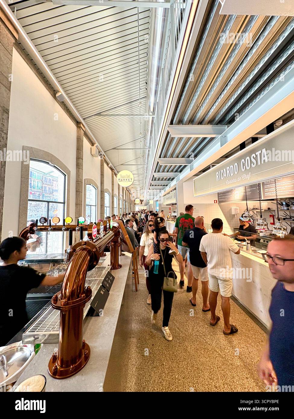 Time Out market Porto, - Smartphone Captured Stock Image