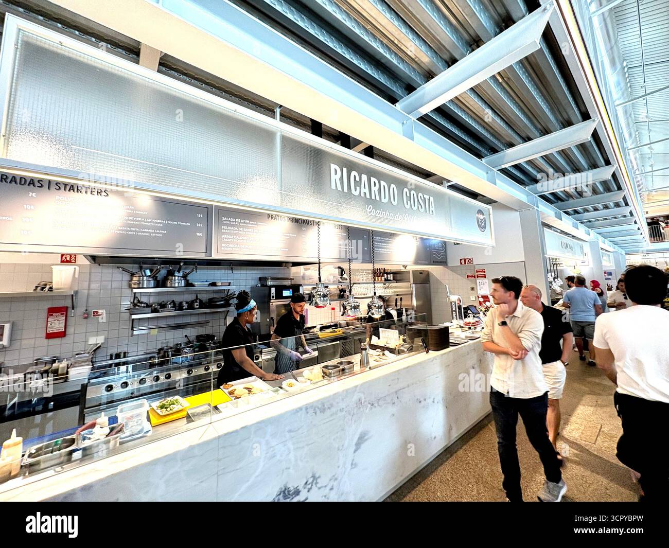 Time Out market Porto, - Smartphone Captured Stock Image