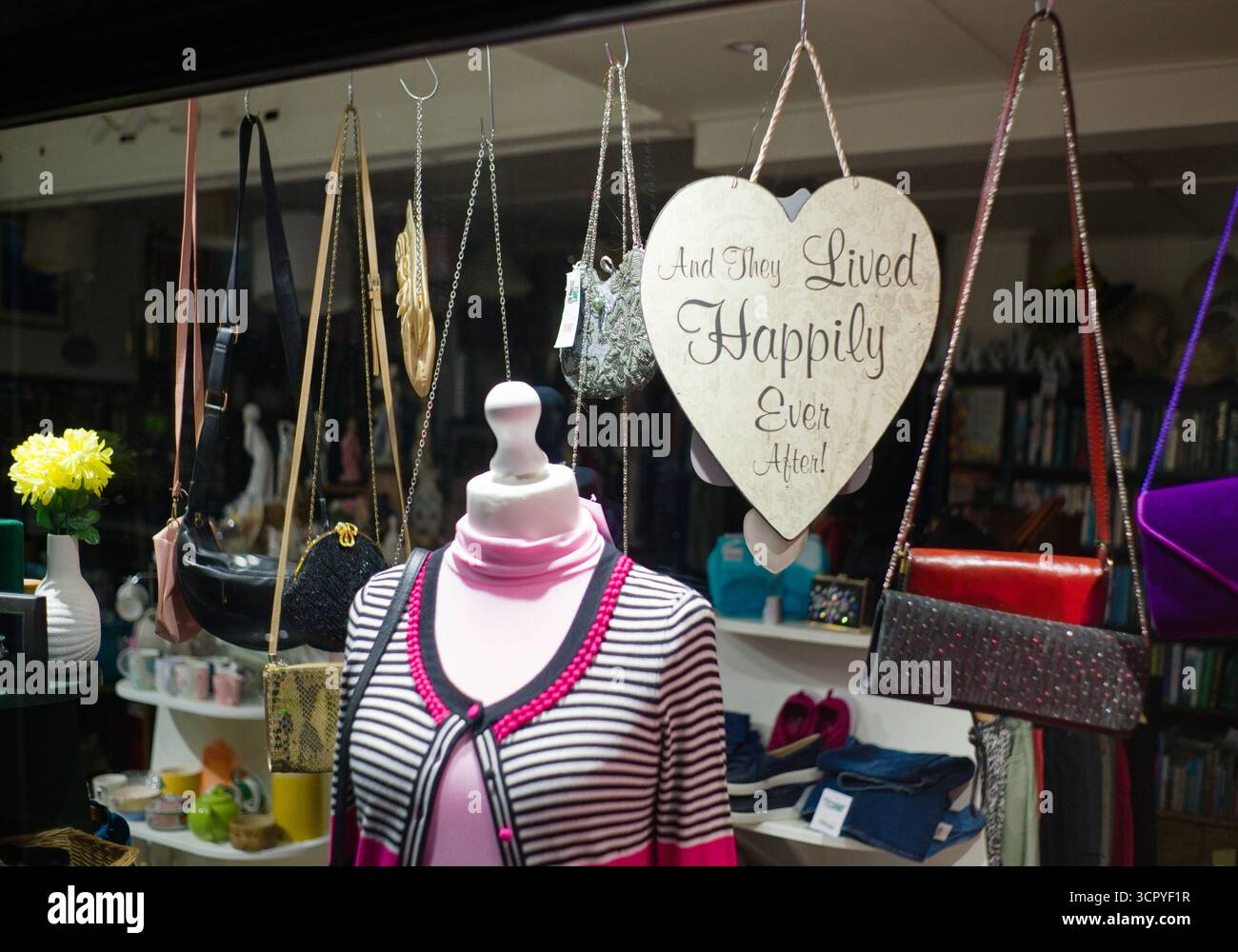Charity shop window display hi-res stock photography and images - Alamy