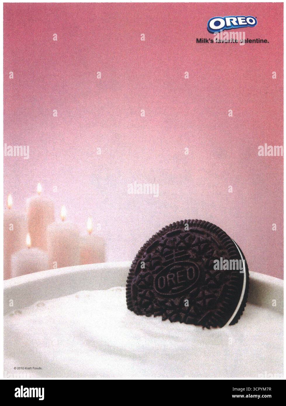 2010 Oreo Milk's Favorite Valentine ad Stock Photo
