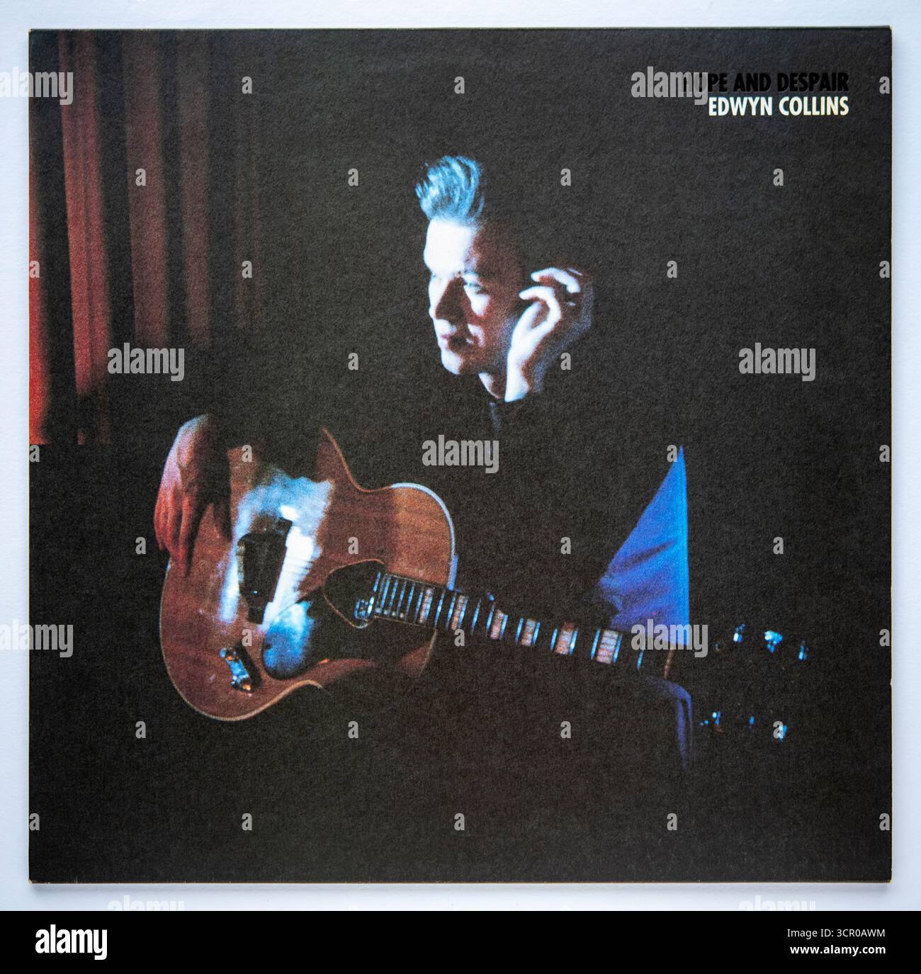LP cover of Hope and Despair, the debut solo album by Edwyn Collins, which was released in 1989 Stock Photo