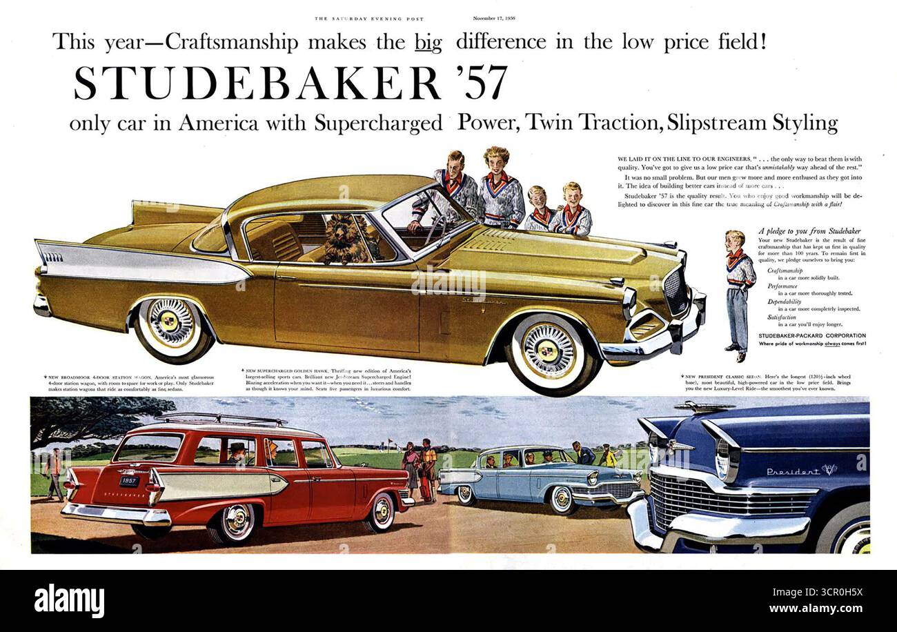 Studebaker Wagonaire - Caméra TV - Husky - Great Britain - Vintage