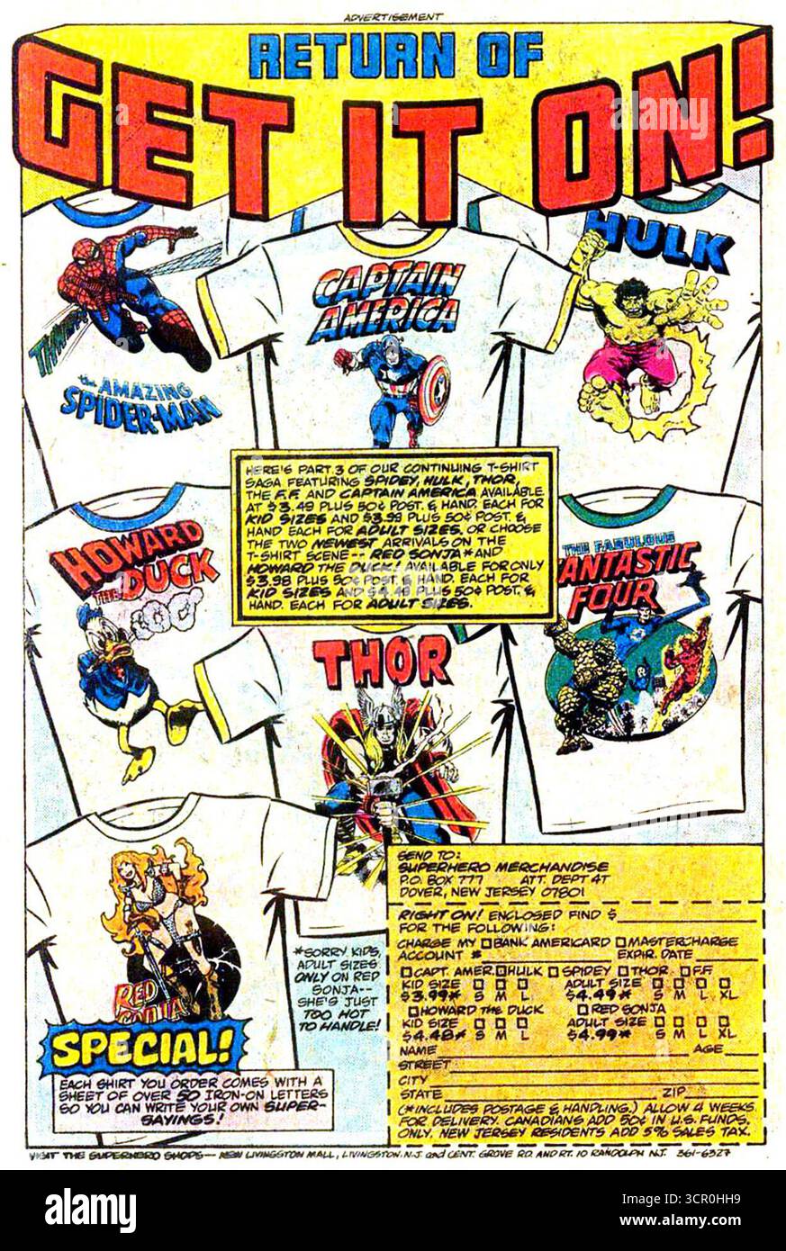 Marvel products hi-res stock photography and images - Alamy