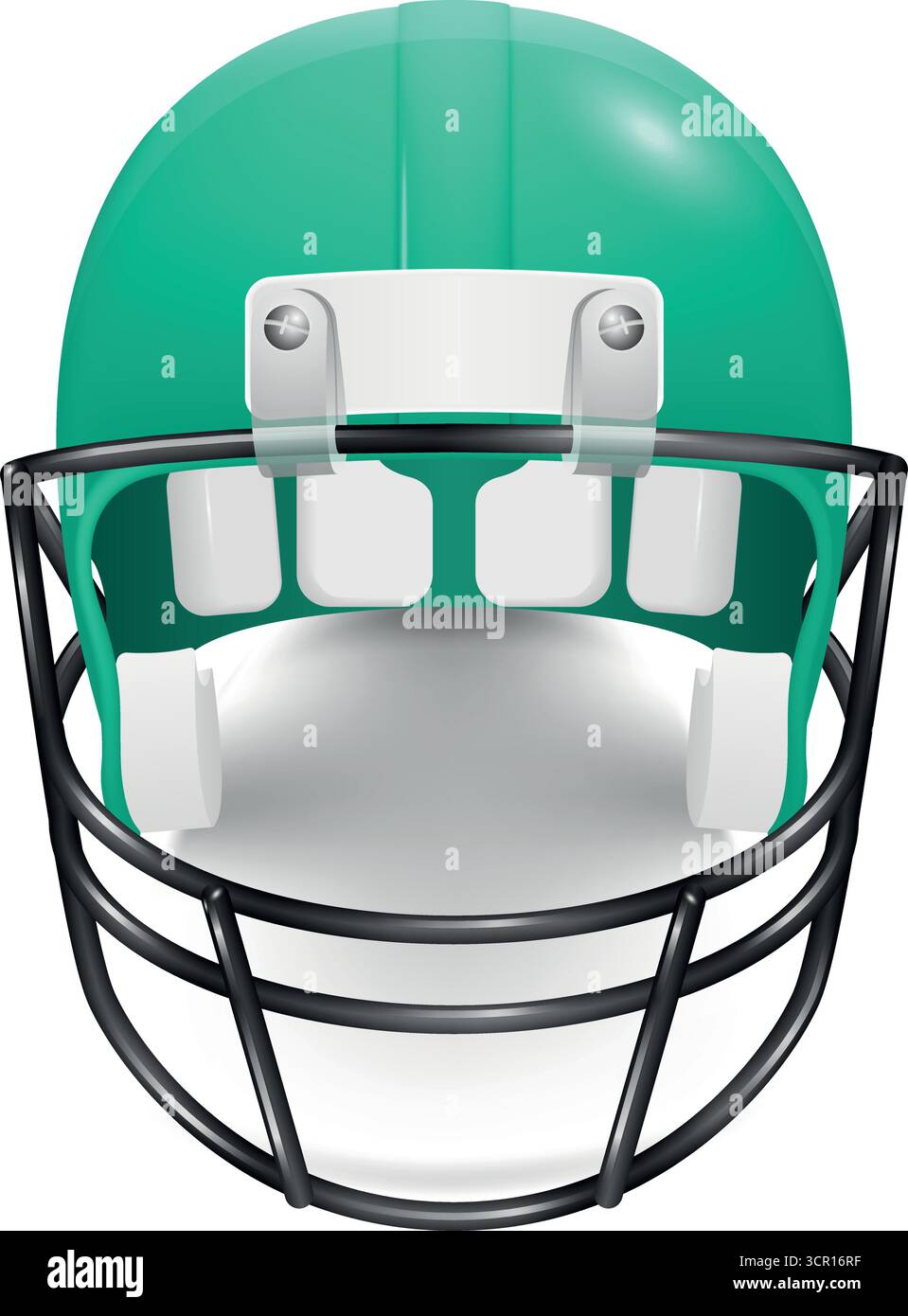 football helmets icon from front Realistic illustration american football helmet hi-res stock photography  and images