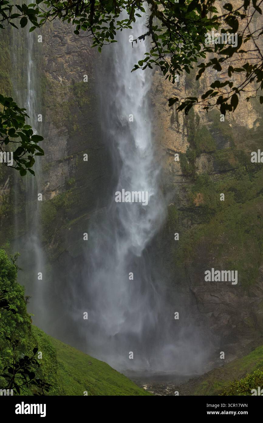 Gocta Waterfalls, one of the tallest waterfalls in the world, located ...