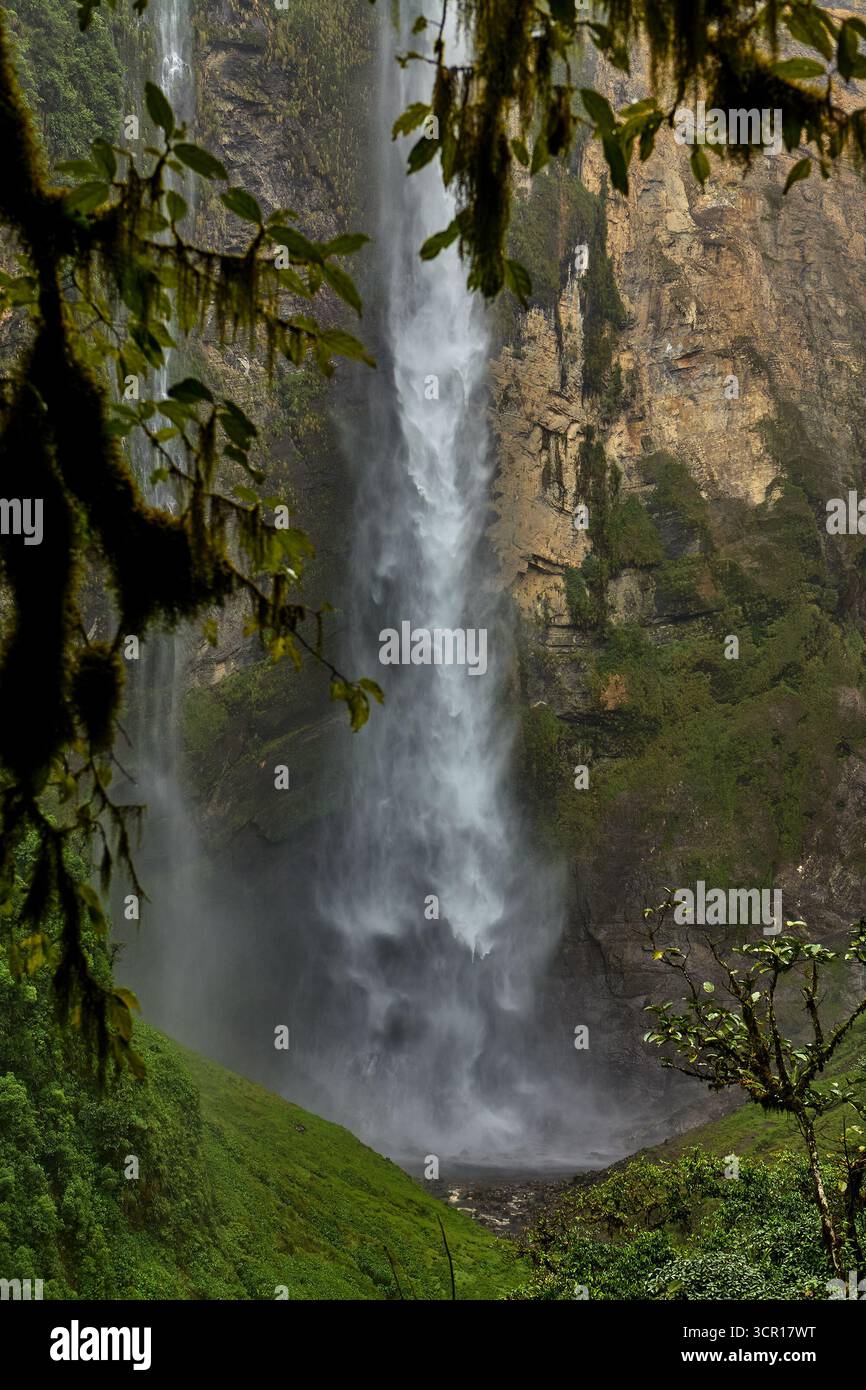 Gocta Waterfalls, one of the tallest waterfalls in the world, located ...