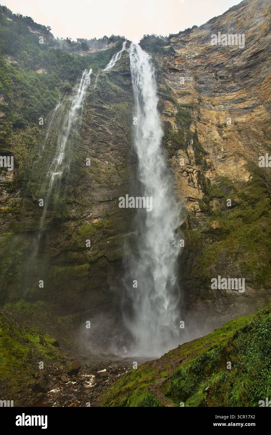 Gocta Waterfalls, one of the tallest waterfalls in the world, located ...