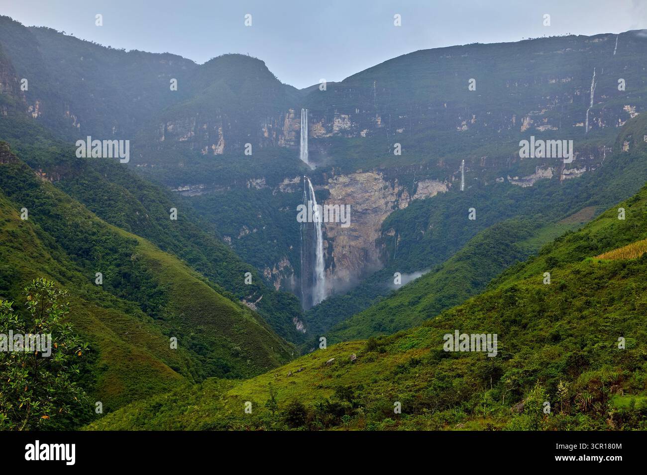 Gocta Waterfalls, one of the tallest waterfalls in the world, located ...