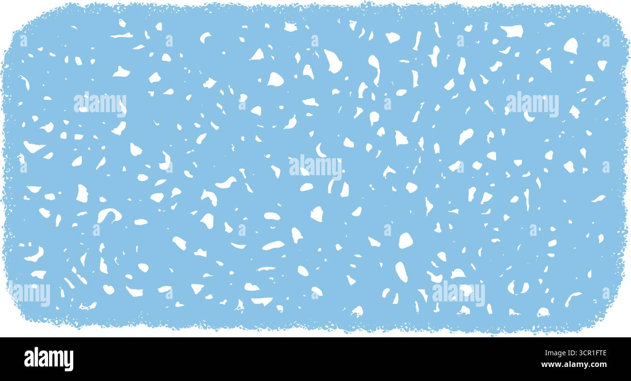 Organic Wavy Chalk Scribble Rectangle Frame Stock Vector
