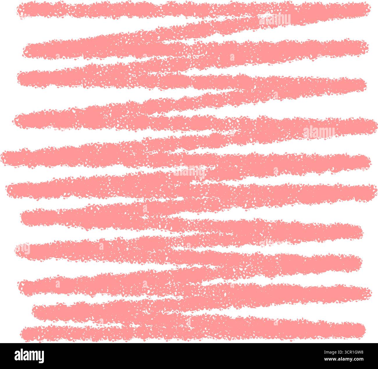 Sketchy Pink Crayon Rectangle Frame Stock Vector