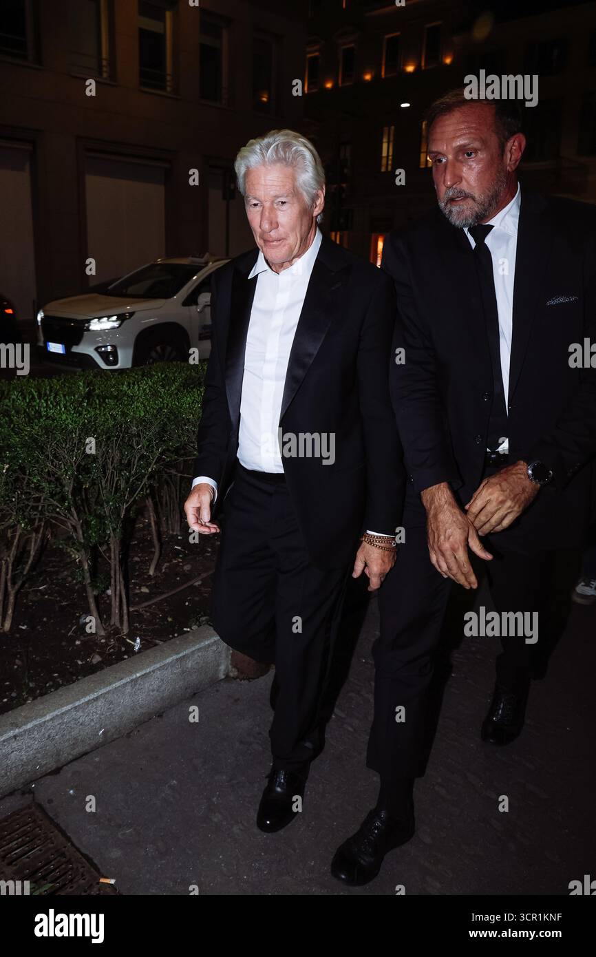 Milan, Celebrity Sightings - Richard Gere arrives at the Armani Hotel