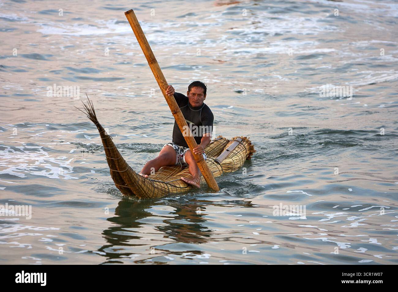African Reed Boats Huanchaco is a coastal town in Peru known for its unique reed boats ...