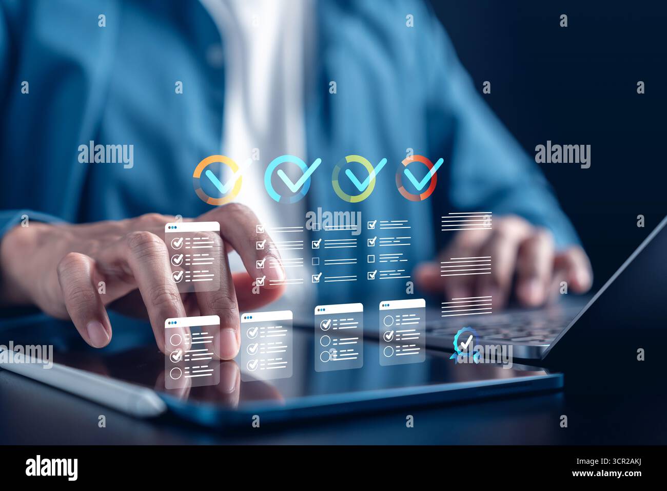 Automation system with digital documents, checklist and workflow ...