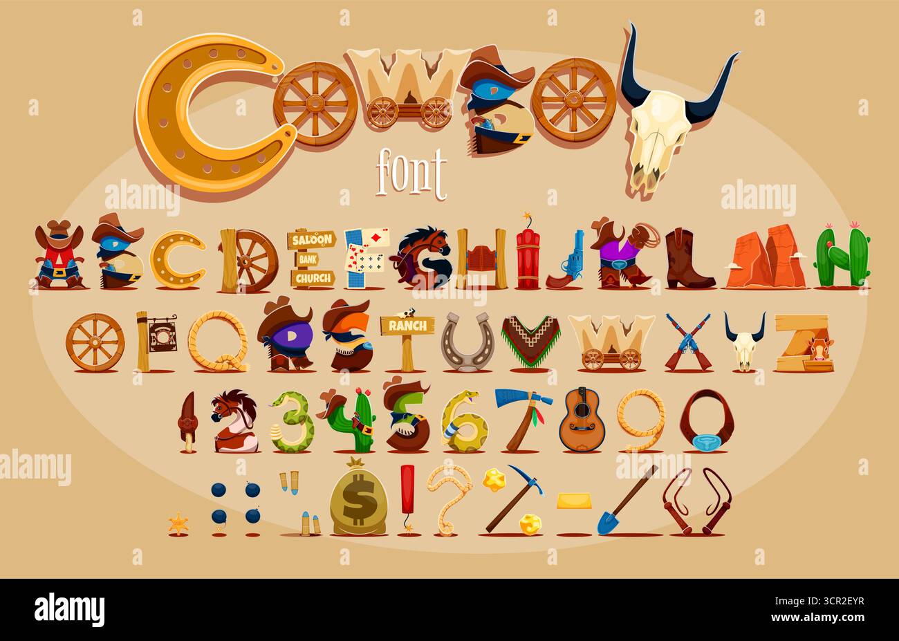 Eastern Rodeo Type Face Cowboy font, Wild West typeface, Western type, sheriff english alphabet ...