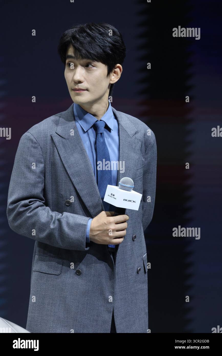 Chinese actor Zhu Yilong attends an activity in Shanghai, China, 28 ...