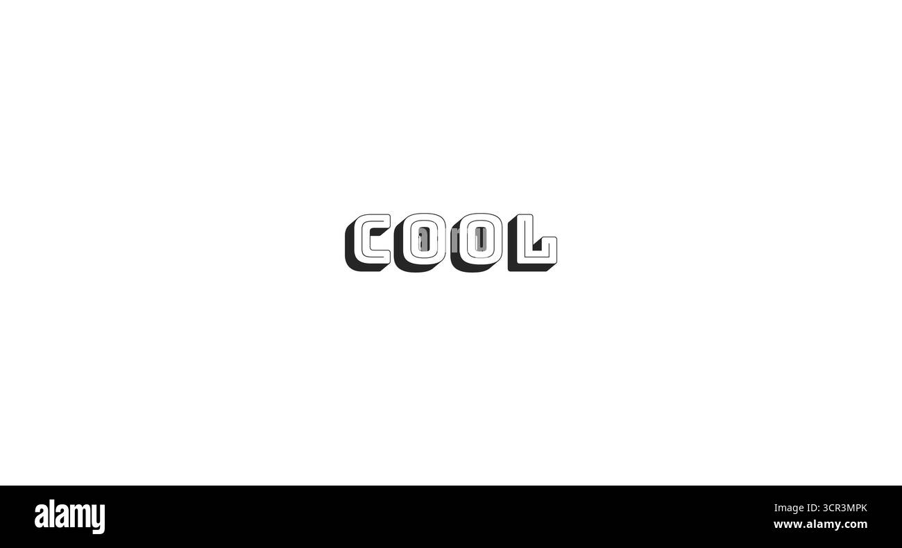 Cool bold line popular internet slang word Stock Vector