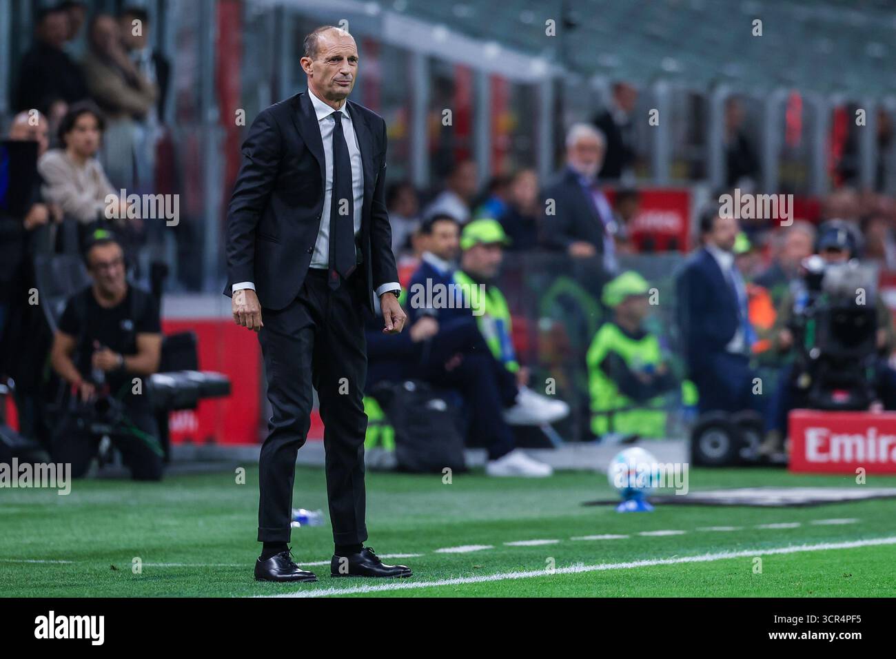 Massimiliano Allegri Head Coach of AC Milan looks on during Serie A ...