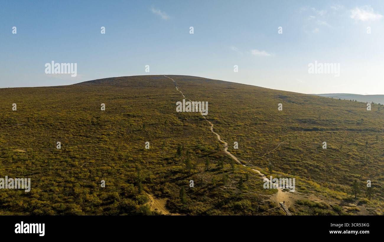 Undulating Footpath Aerial view clear fell hi-res stock photography and images - Alamy