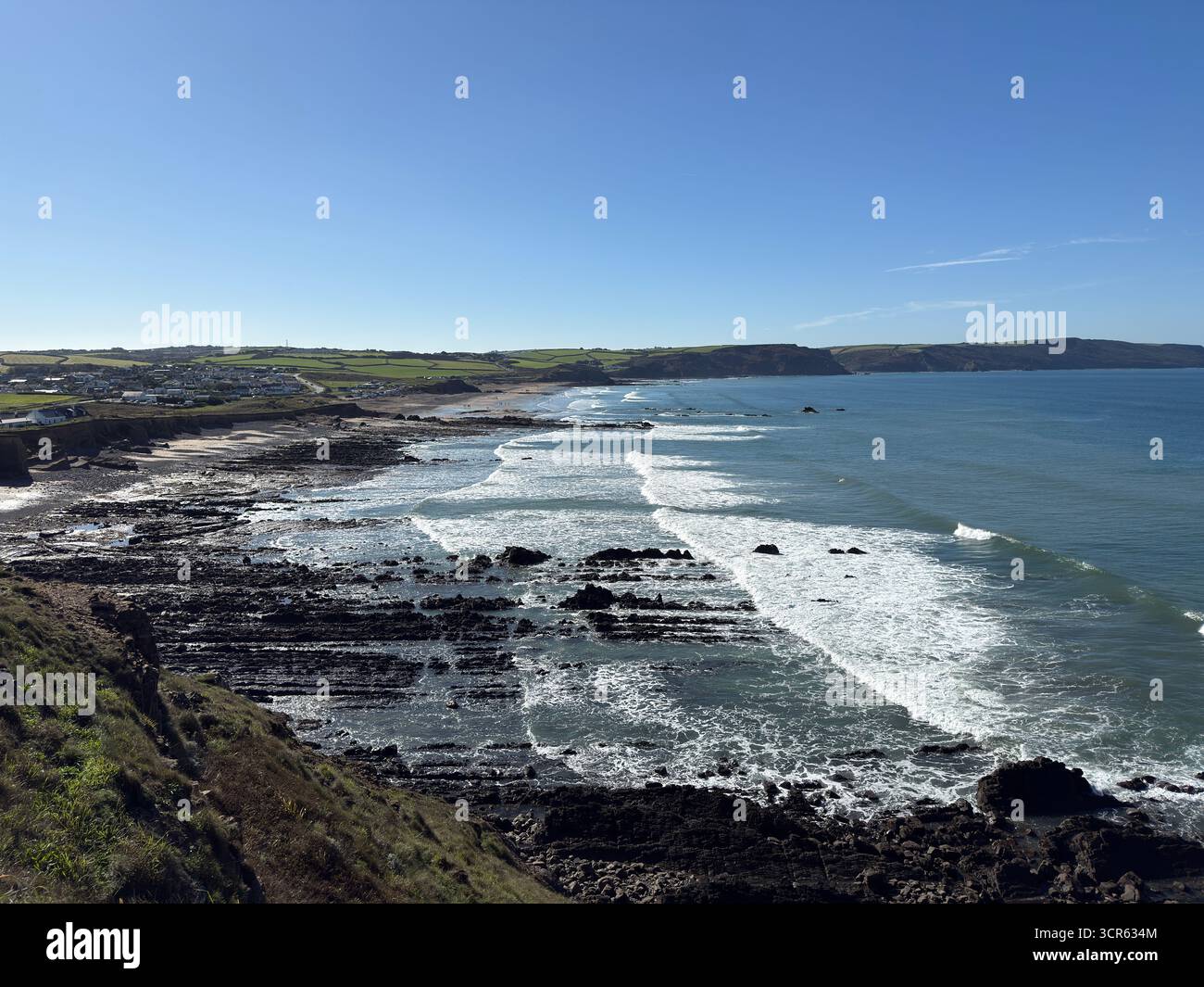 Widemouth Bay, Cornwall, UK - Smartphone Captured Stock Image