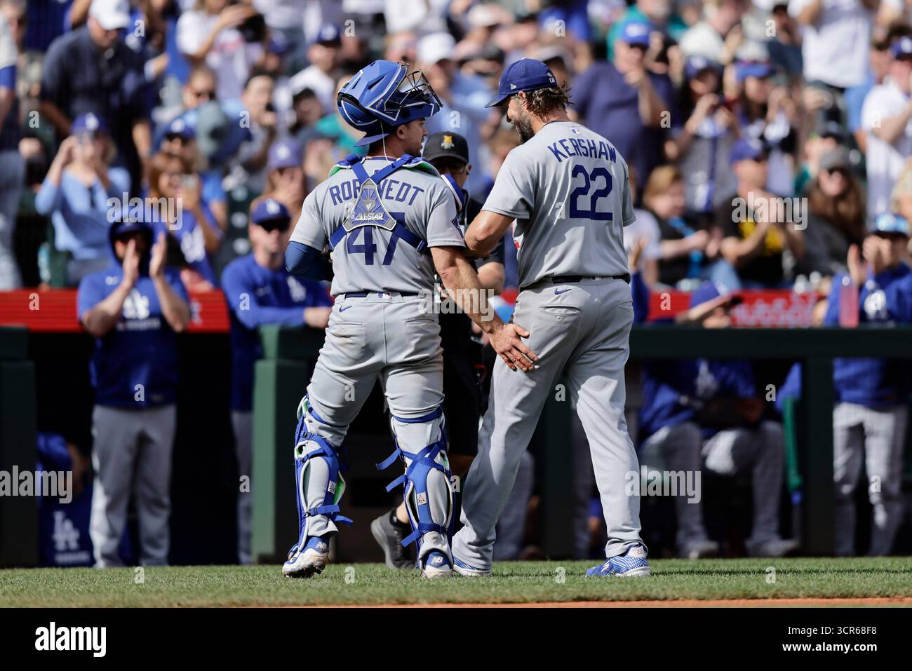 Los Angeles Dodgers catcher Ben Rortvedt and Los Angeles Dodgers ...