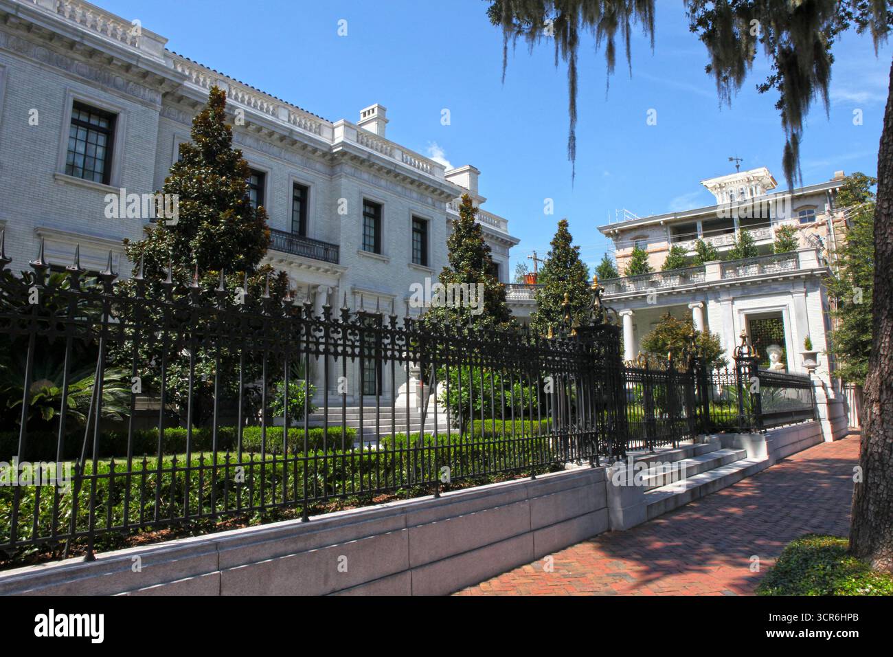 A view of the The Armstrong Kessler Mansion in Savannah, Georgia, USA Stock Photo
