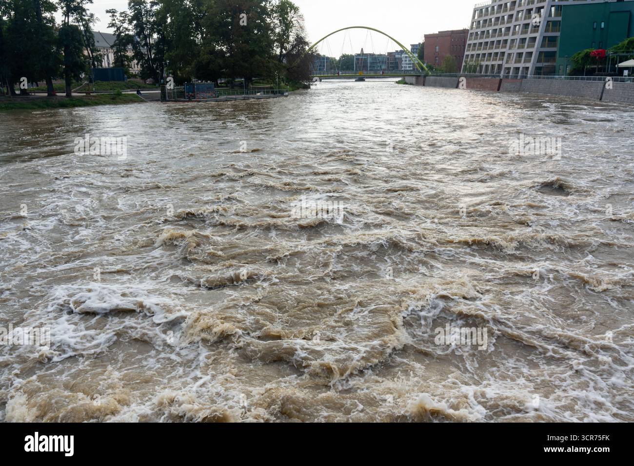Bridge destruction flooding hi-res stock photography and images - Alamy