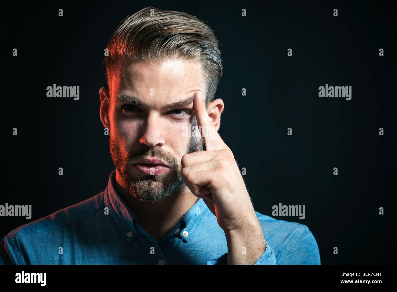 Serious guy in casual hi res stock photography and images Alamy