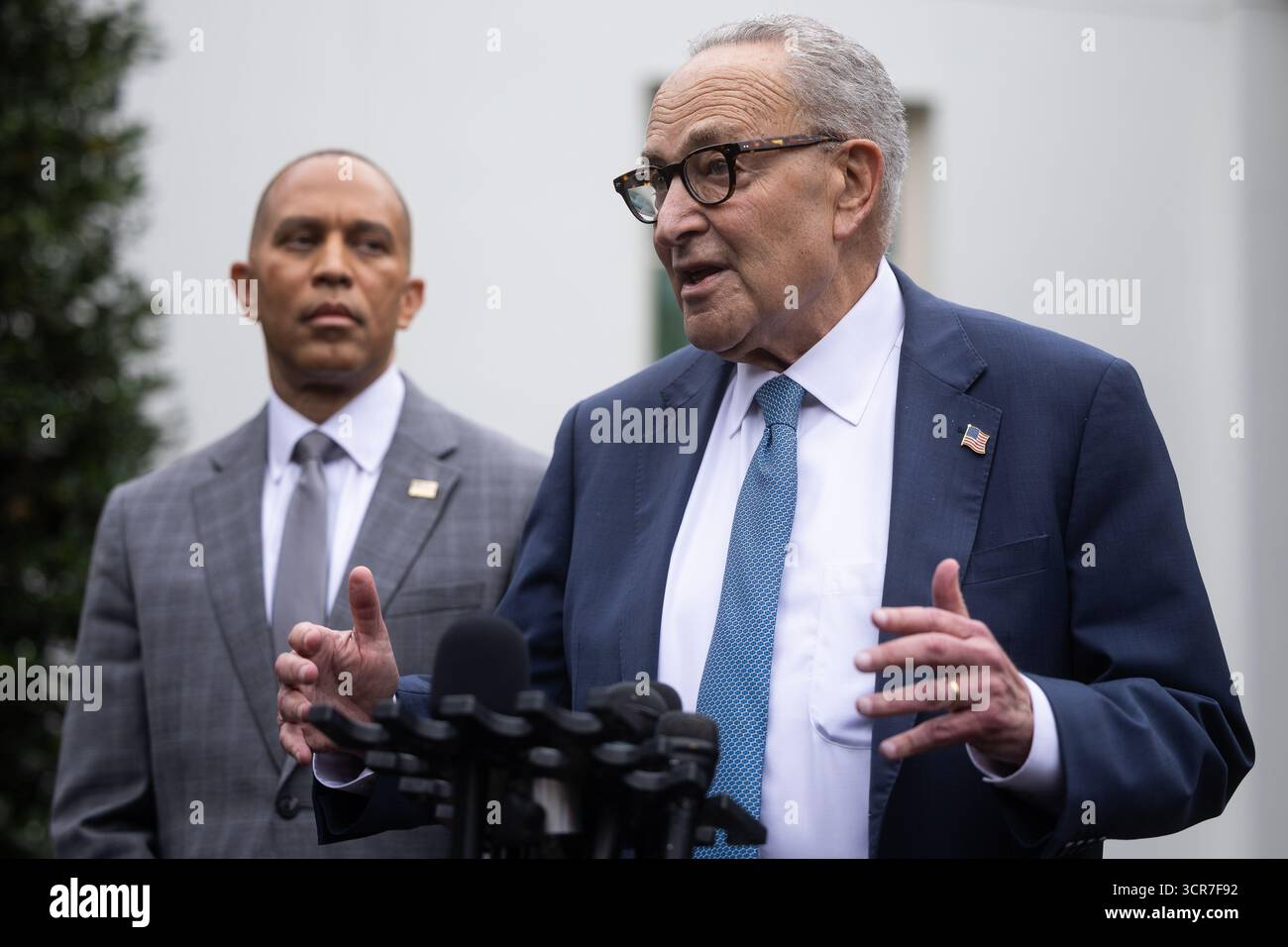 Shumer Congressman House Minority Leader Hakeem Jeffries (D-N.Y.) and Senate Minority ...
