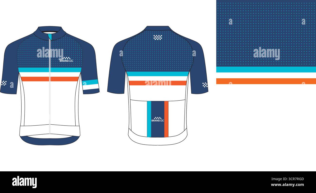 Cycling jersey design with abstract vector artwork in colorful modern ...