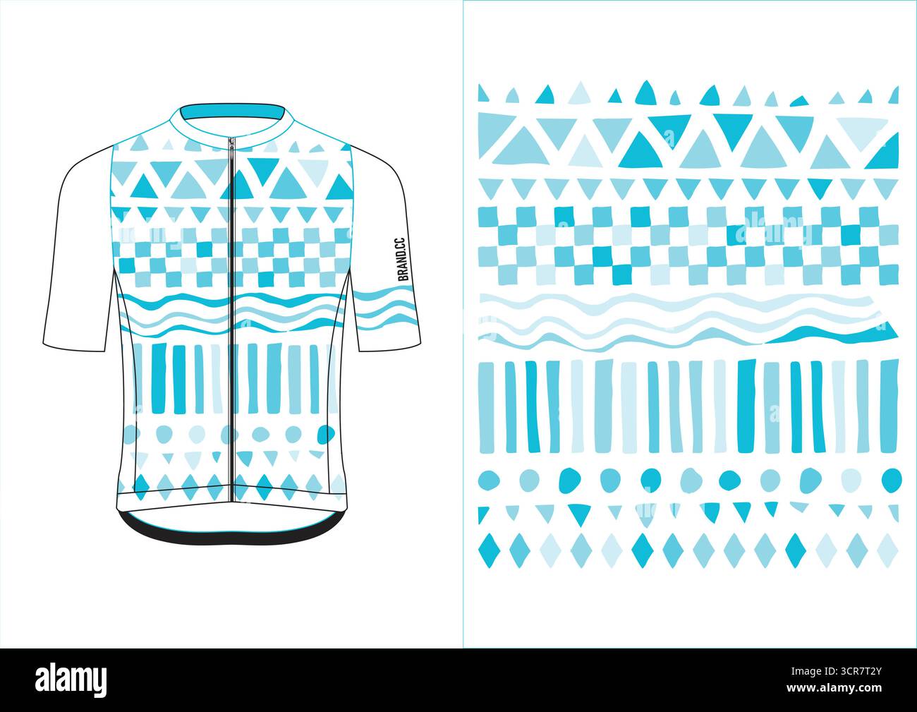 Types Cyling Design Cycling jersey design with abstract vector artwork in colorful modern ...