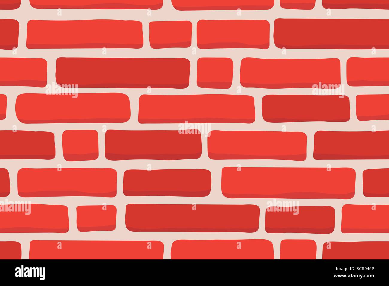 seamless red brick wall texture background; masonry surface, perfect for architectural design, 3D modeling, digital backgrounds, urban style projects, Stock Vector