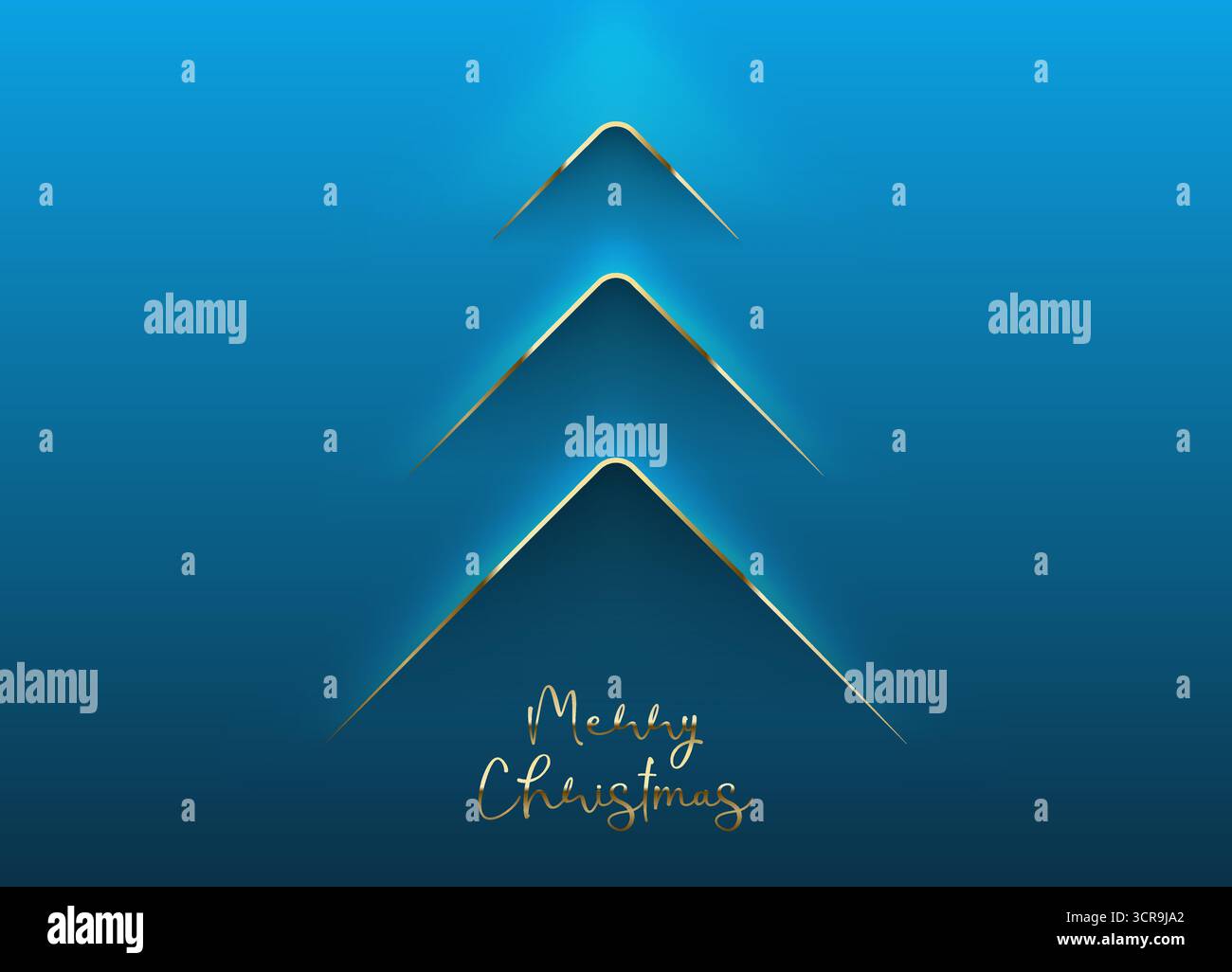 Blue minimalist modern christmas Stock Vector Images - Alamy