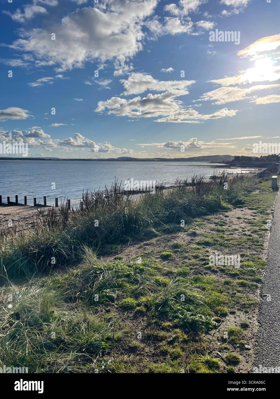 Angus coastline beach view - Smartphone Captured Stock Image