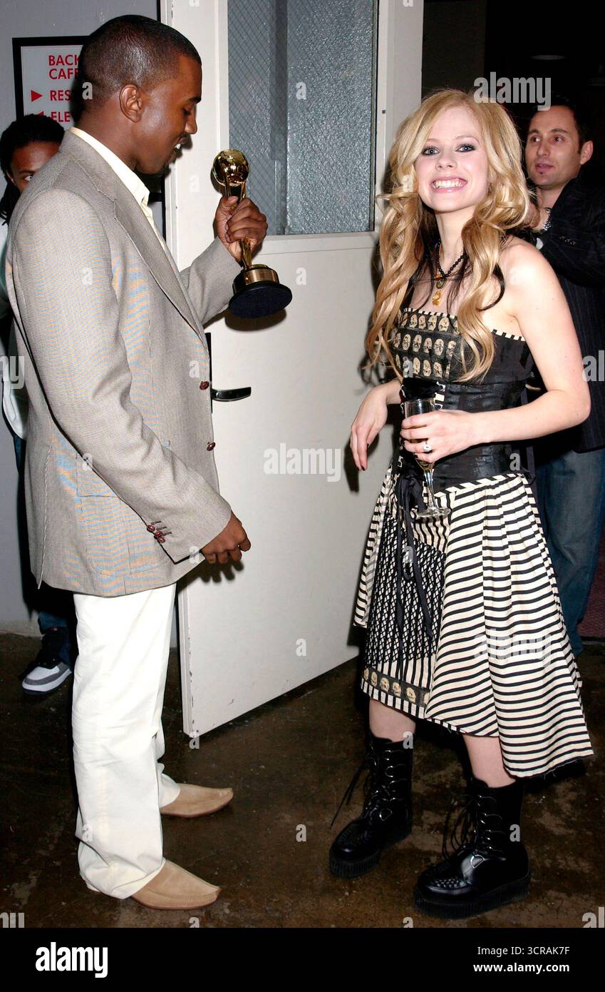 Avril lavigne at the 2004 world music in las vegas hi-res stock