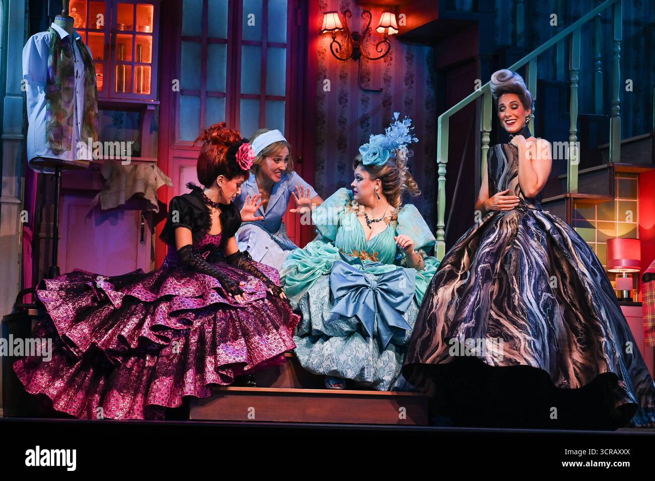 Actors perform during the presentation of the musical 