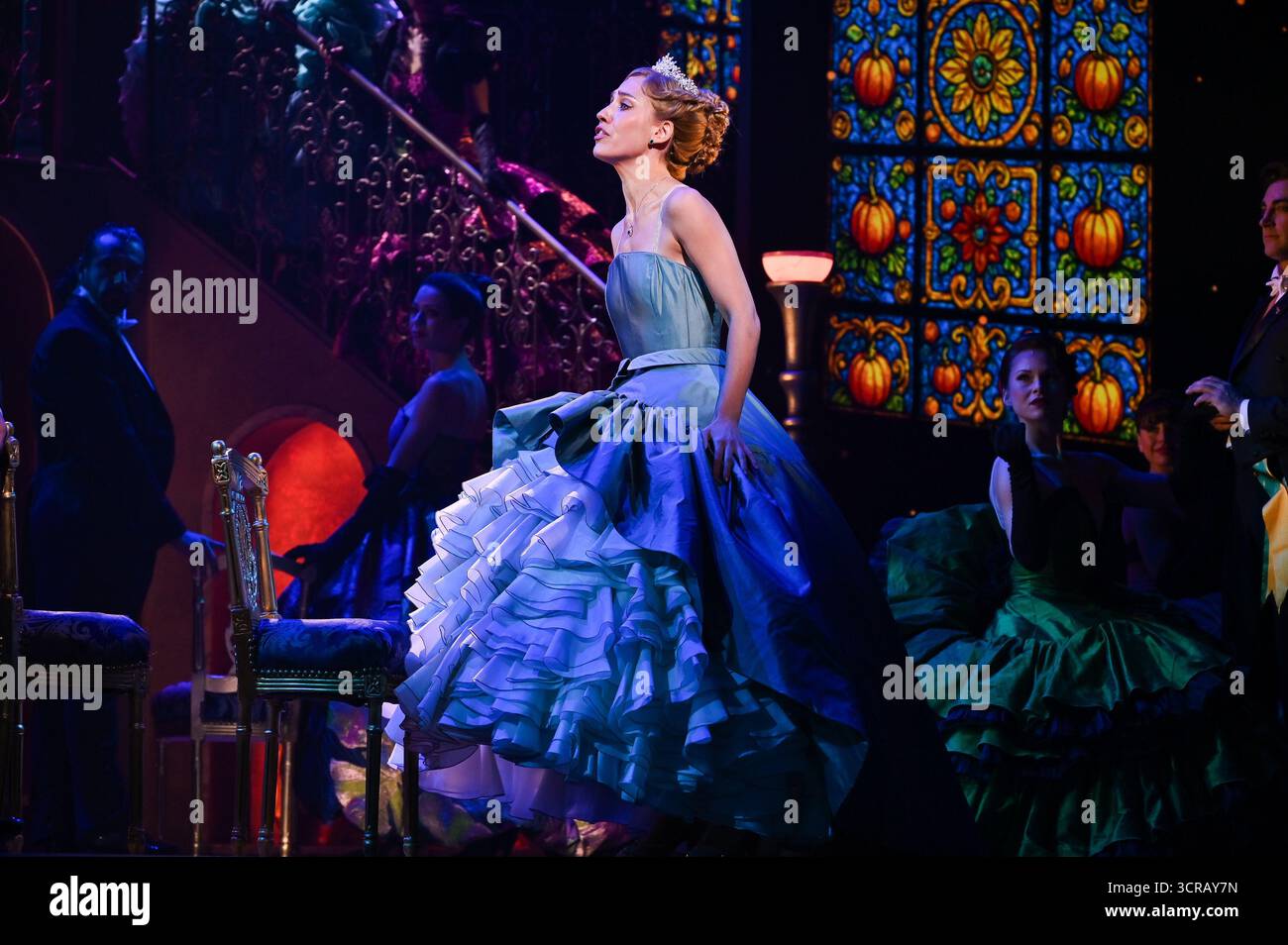 Actors Paule Mallagarai perform during the presentation of the musical ...
