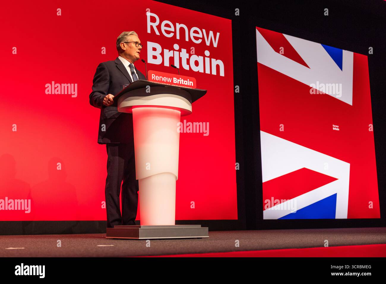 Liverpool UK 30 SEP 2025 Prime Minister Sir Keir Starmer Delivers Liverpool UK 30 SEP 2025 Prime Minister Sir Keir Starmer Delivers