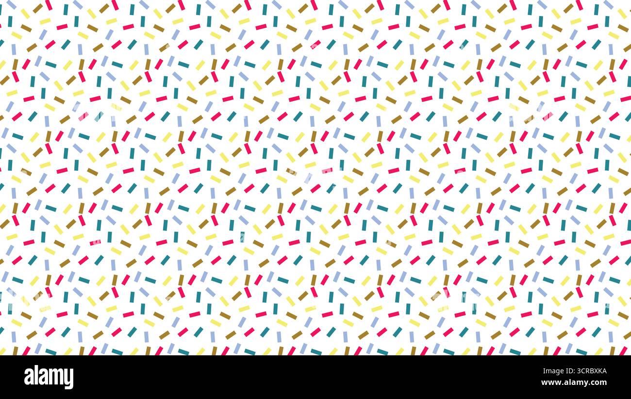 Seamless Colorful Abstract Sprinkle Pattern Background Vector. Stock Vector
