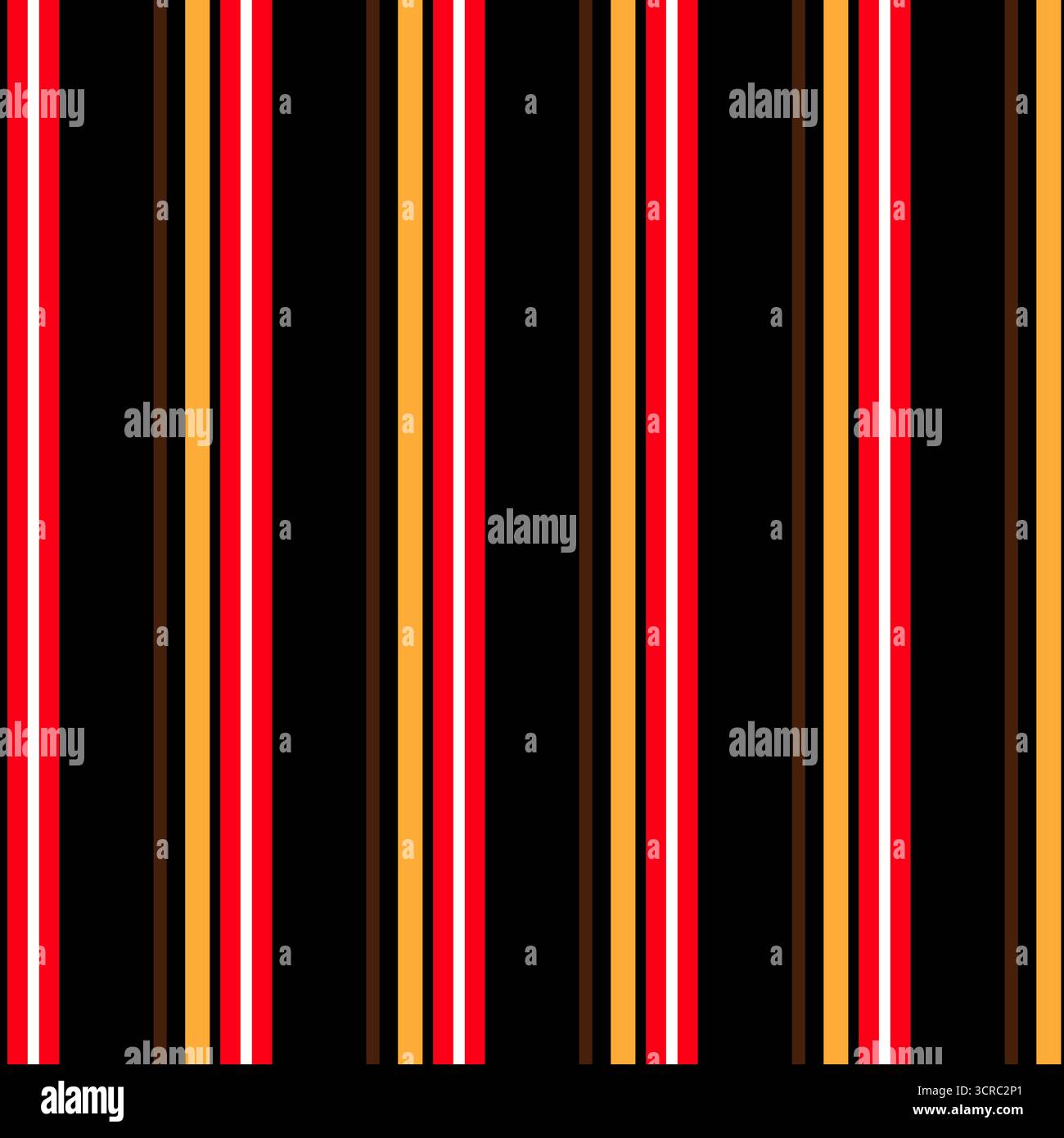 Vertical Stripes Seamless Pattern Vector Design With Red and Gold Color Stock Vector