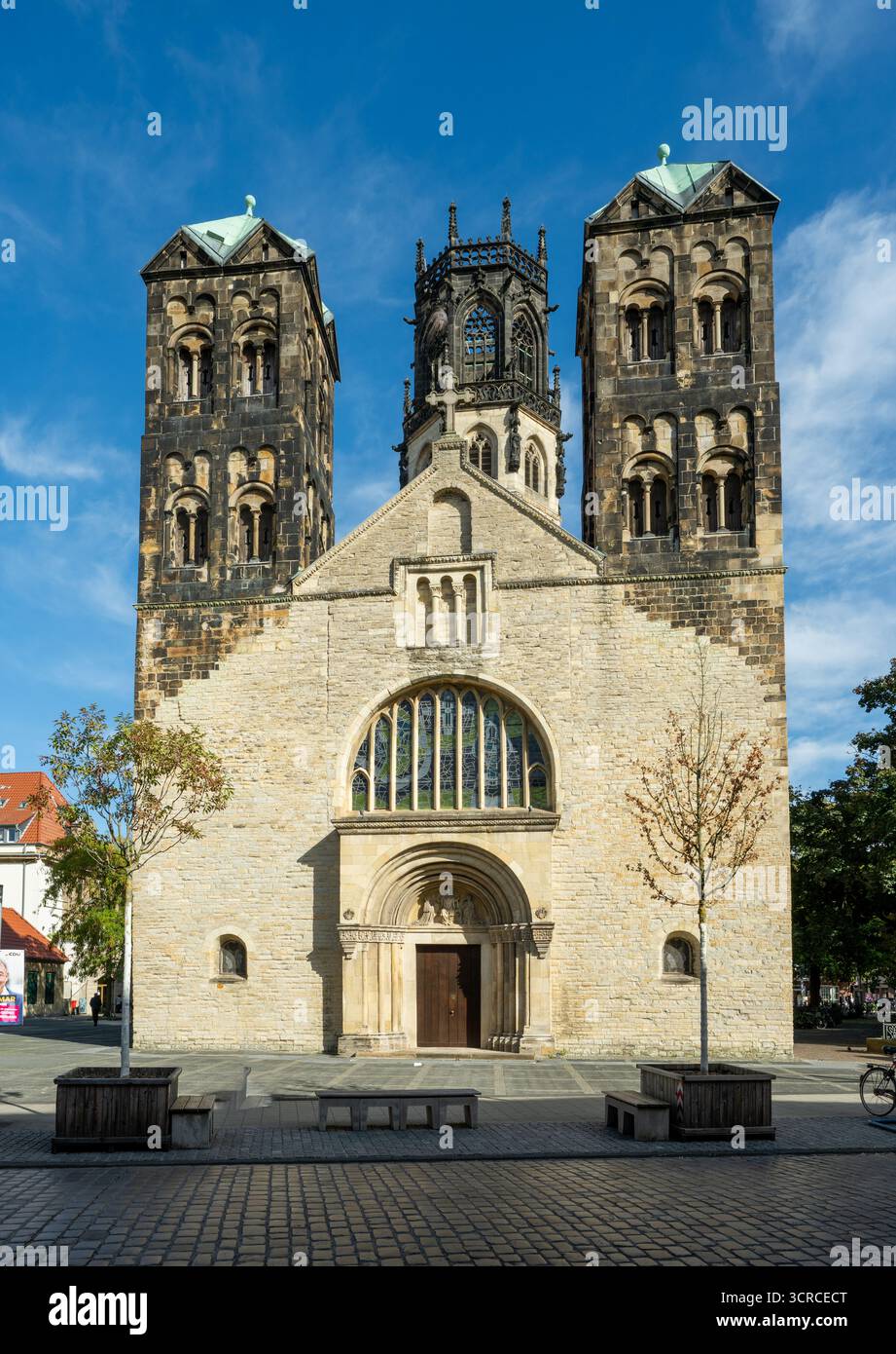 St. Ludgeri church in the historical center of Munster, Germany Stock Photo