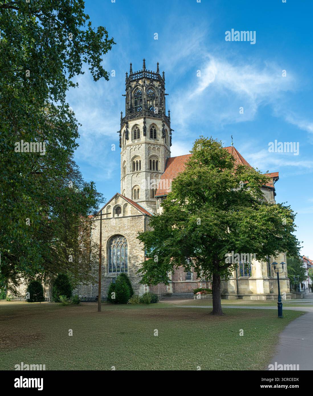 St. Ludgeri church in the historical center of Munster, Germany Stock Photo