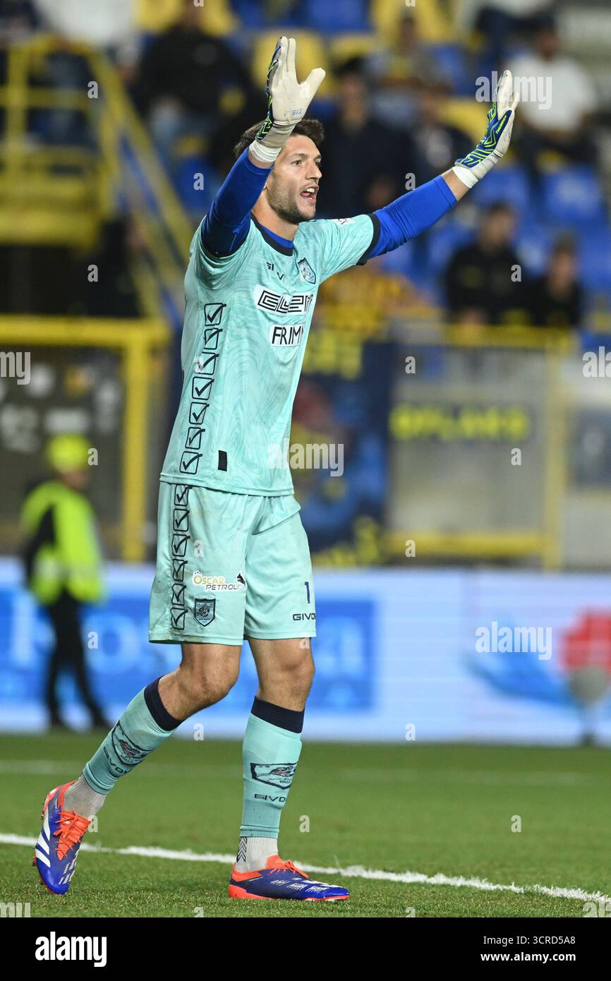 Castellamare di Stabia, Italy, 30 September  Kevin Piscopo of SS Juve Stabia  gestures during the  Serie BKT  SS Juve Stabia  vs  Mantova 1911  :Agostino Gemito/ Alamy Live News Stock Photo