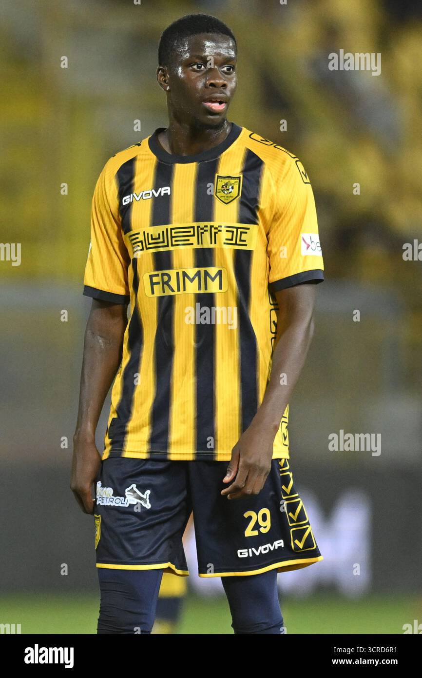 Castellamare di Stabia, Italy, 30 September  Omar Correia of SS Juve Stabia  look during the  Serie BKT  SS Juve Stabia  vs  Mantova 1911  :Agostino Gemito/ Alamy Live News Stock Photo