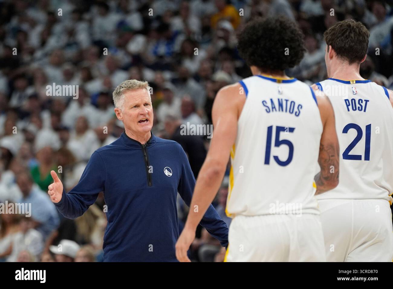 FILE Golden State Warriors head coach Steve Kerr looks towards Golden